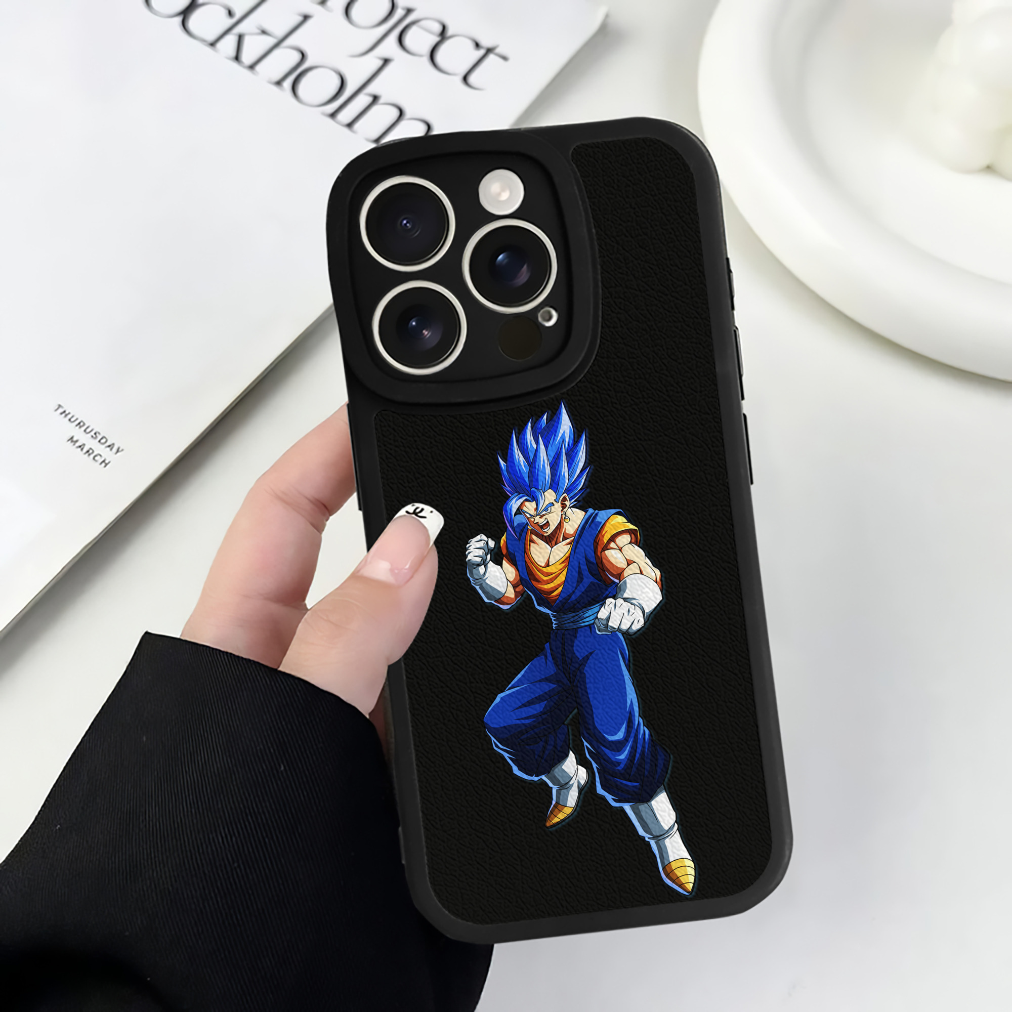 （画像用） ドラゴンボール ベジット DRAGON BALL Vegetto 【iPhone 16シリーズ対応】シリコンスマホケース（レザー調） 材質：シリコン